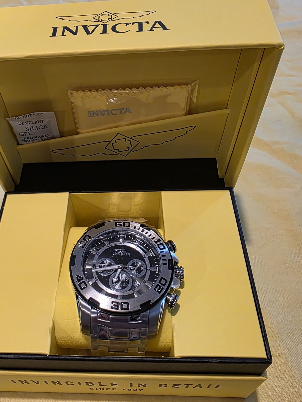 Invicta Men's Silver Stainless Steel Chronograph SCUBA 22318 Watch
